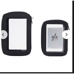GloTech 3 Piece Set Cosmetic Bag Duo + Compact Mirror
